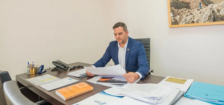 El vicepresidente del Cabildo de Lanzarote y consejero de Obras Públicas, Jacobo Medina.