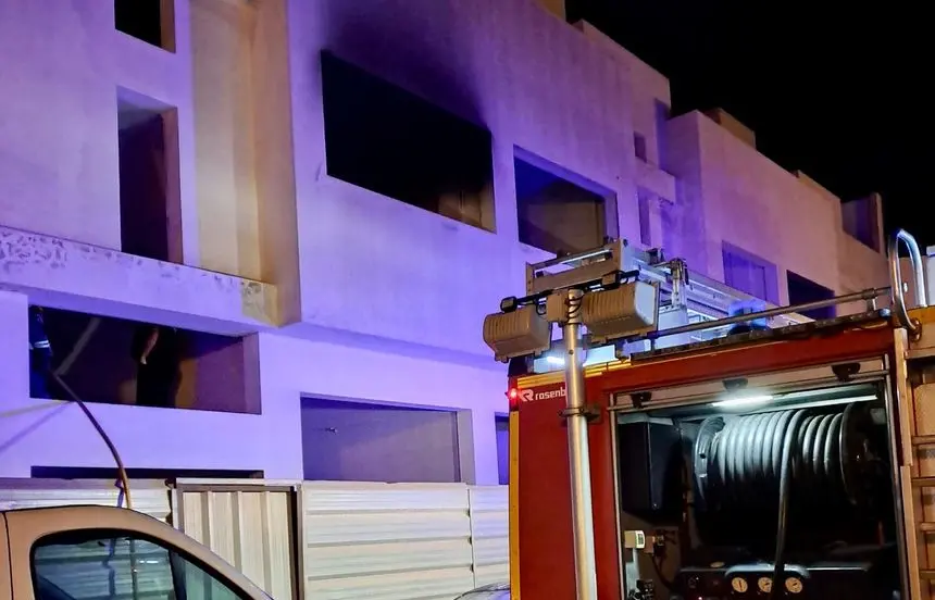 Imagen del lugar en el que se produjo el incendio