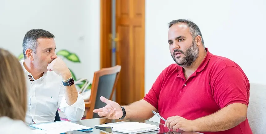Samuel Martín junto a Oswaldo Betancort.