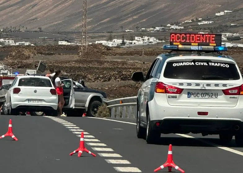 Imagen del accidente de este jueves.