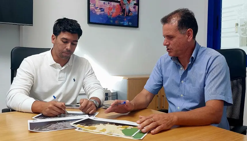Maciot Cabrera en reunión con Domingo Cejas
