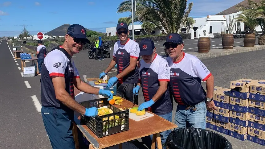 Voluntarios en el Ironman
