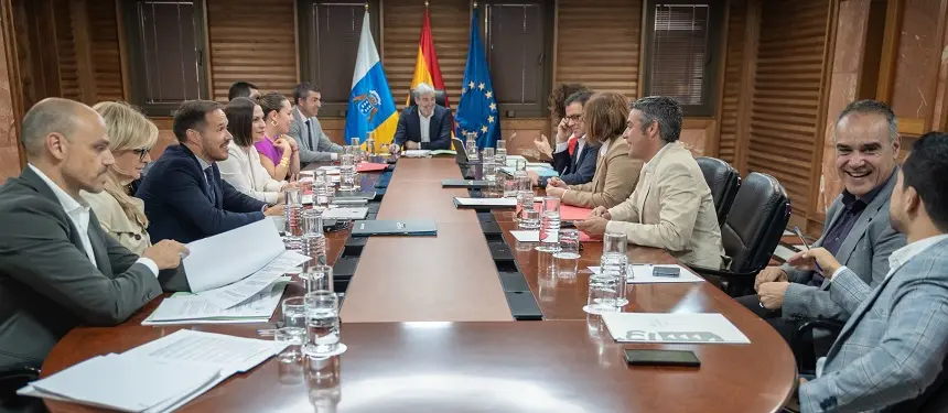 Imagen del encuentro del Consejo de Gobierno de Canarias de este lunes.