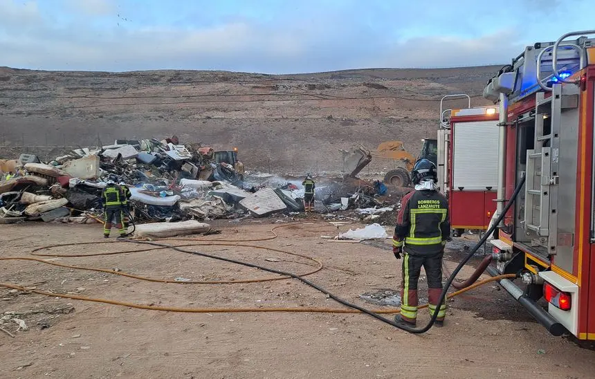 Imagen de la zona de enseres en la que se produjo el conato de incendio