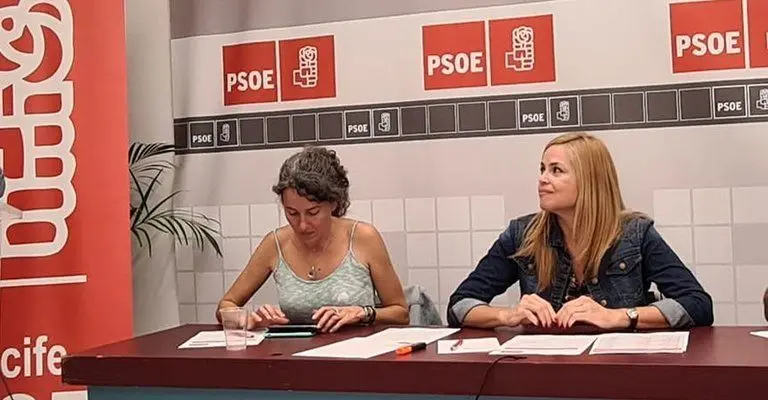 Cristina Duque con su compañera Ariagona González.