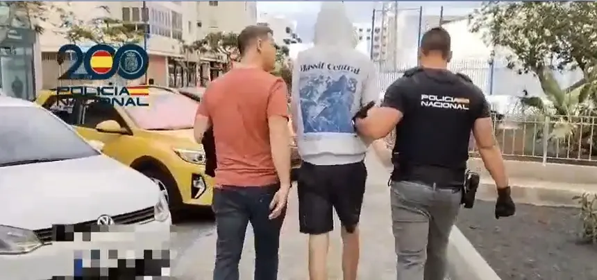 Detención por parte de la Policía Nacional del autor de los robos en establecimientos de Arrecife.