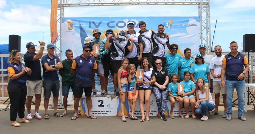 Podio de la IV Copa Vela Latina del Sur