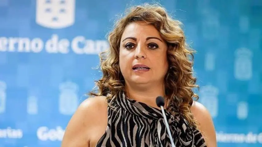 Cristina Valido en una comparecencia de prensa.