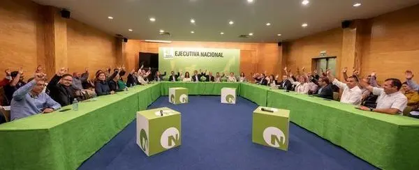 Imagen de la Ejecutiva Nacional de Nueva Canarias en otra votación anterior