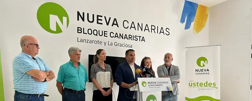 Comité Insular de NC-BC en la rueda de prensa.