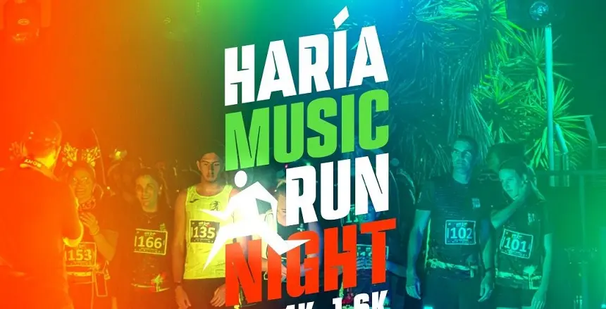 Cartel de la Haría Music Run Night.