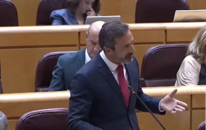Pedro San Ginés en el Senado.