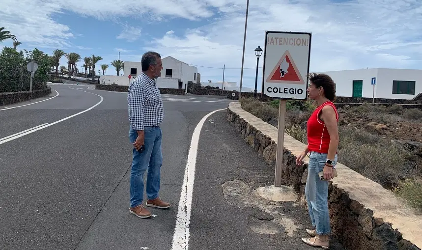 Mateo Ramon y Victoria Jamardo, concejales de CC en Yaiza.