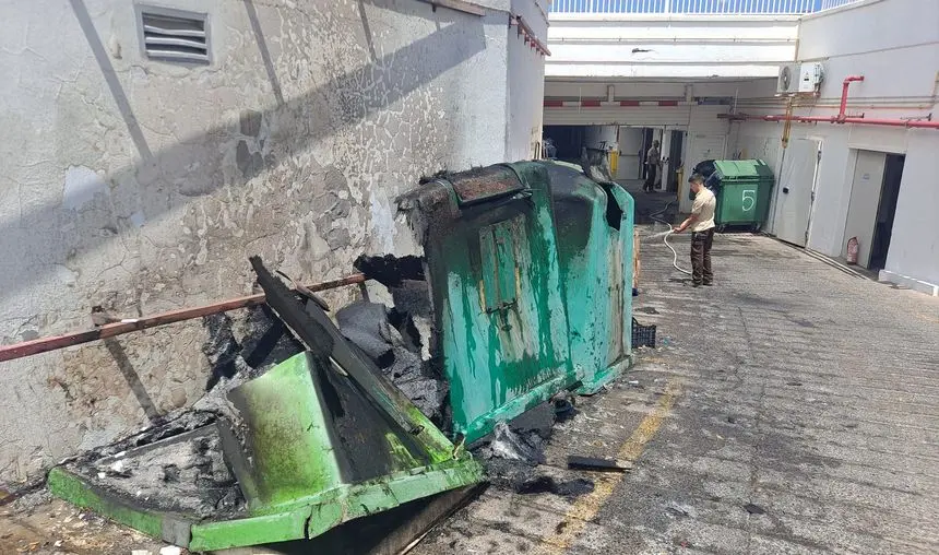 Imagen de cómo quedó la zona tras el incendio