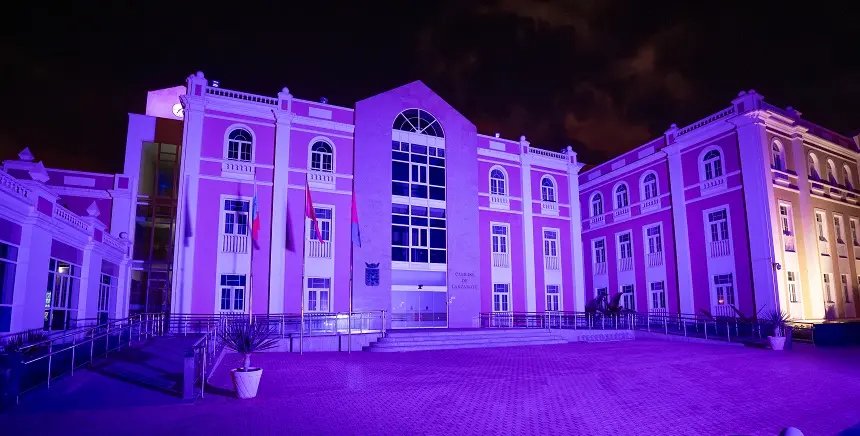 El Cabildo de Lanzarote iluminado por el día Internacional del Síndrome de Dravet.