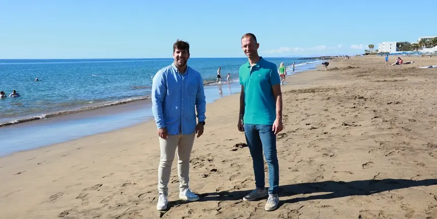 Concejales en Playa Grande.