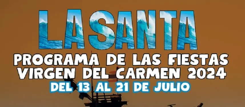 Cartel de las fiestas de La Santa.