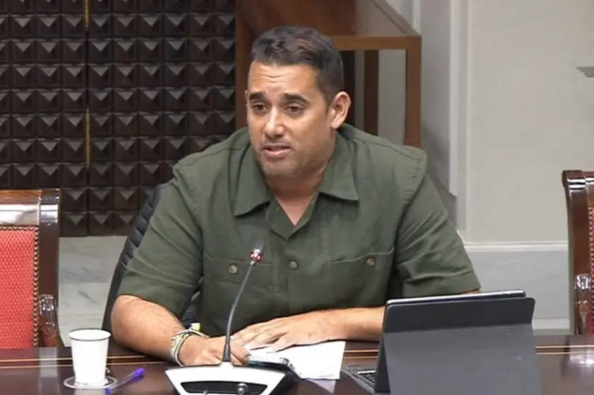 Yoné Caraballo en la comisión de Sanidad