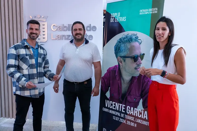 Presentación del concierto de Vicente García.