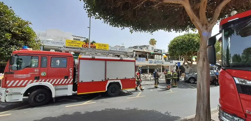 Los bomberos acudieron rápido al lugar del siniestro