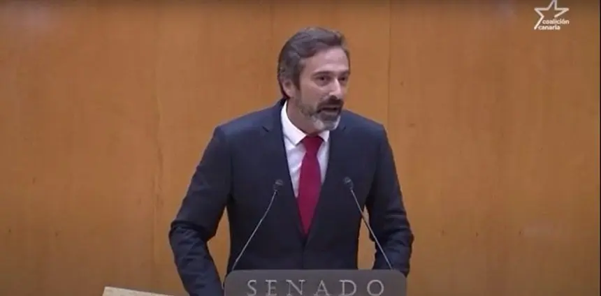 Pedro San Ginés en una comparecencia en el Senado.
