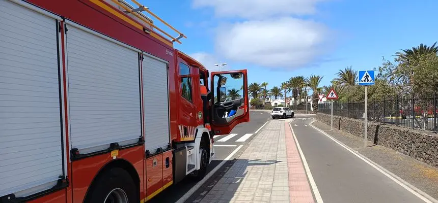 Imagen del lugar en el que han tenido que intervenir los bomberos