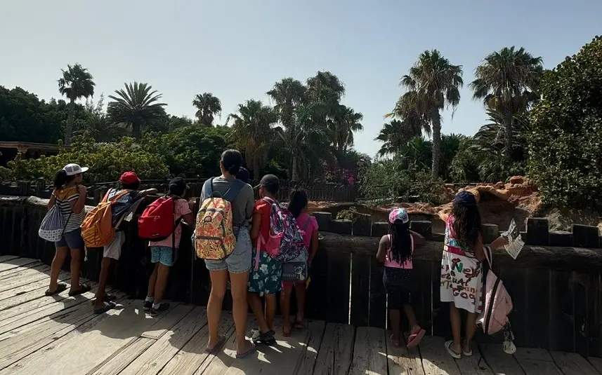 Imagen de los menores en el Rancho Texas.