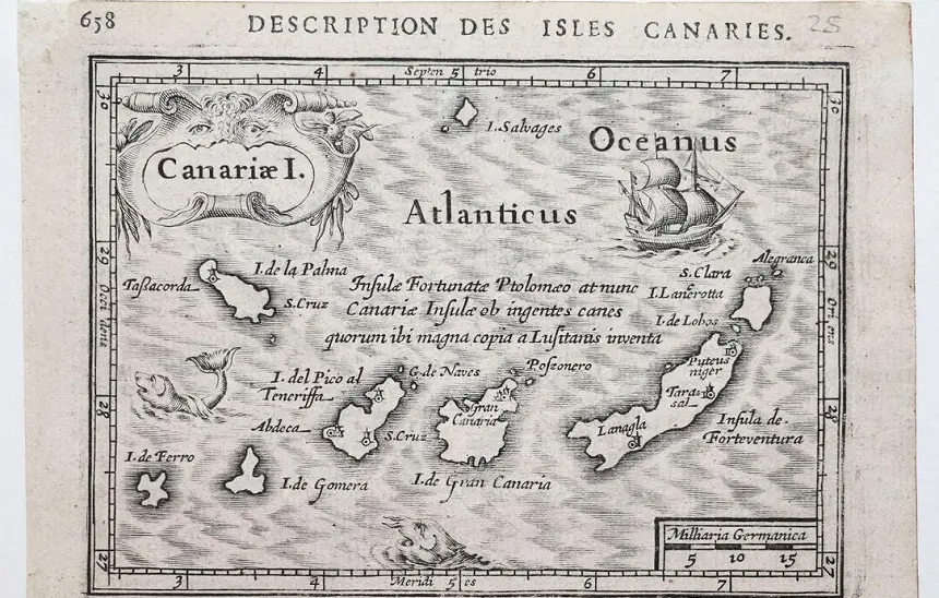 ANTIGUA MAPA DE CANARIAS