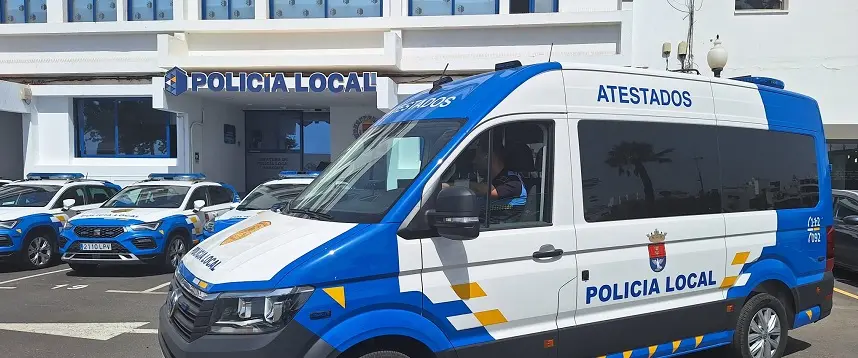 Imagen exterior de la sede de la Policía Local de Arrecife 