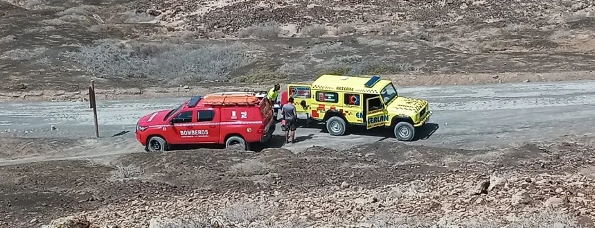 Actuación de rescate en La Graciosa.