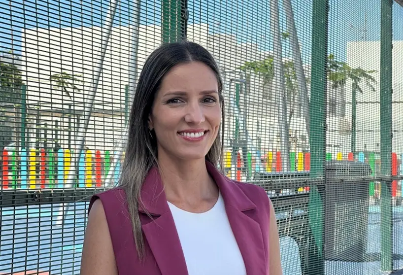 Sheila Guillén en el parque de Argana Alta