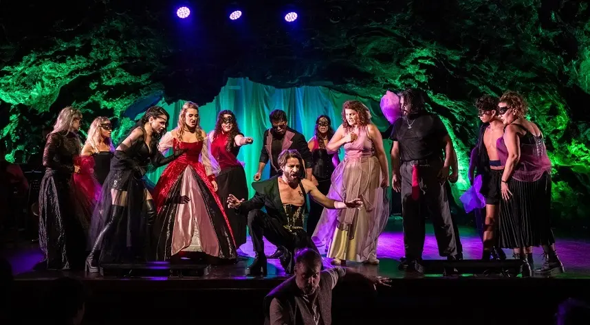 Representación de la obra Don Giovanni.
