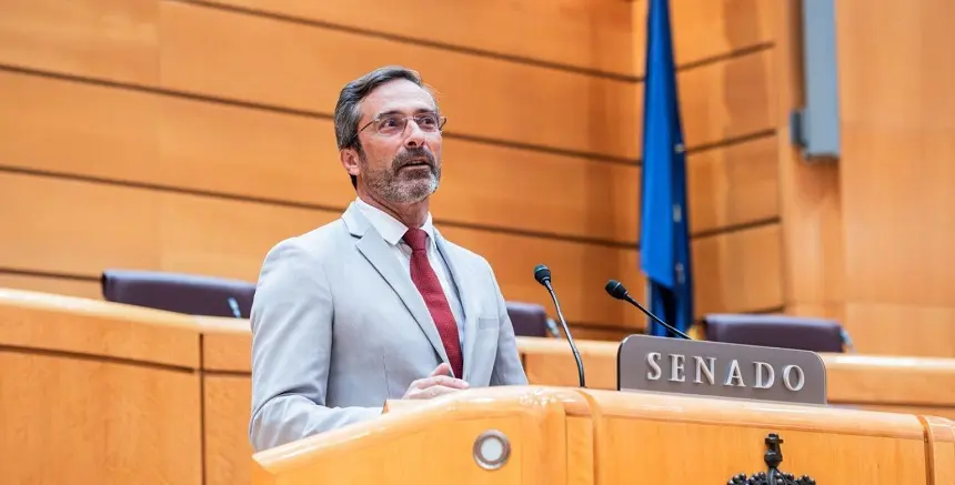 Pedro San Ginés en el Senado.