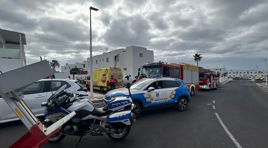Imagen del operativo que se organizó para evitar el suicidio