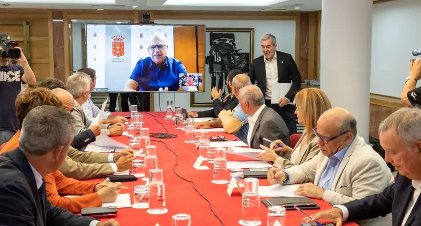 Imagen del encuentro de este lunes