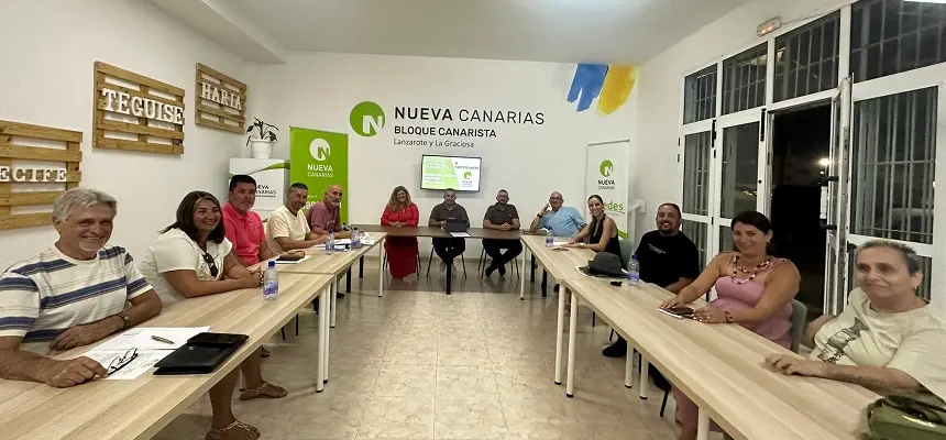 Imagen de la reunión de la Ejecutiva Insular de Nueva Canarias.
