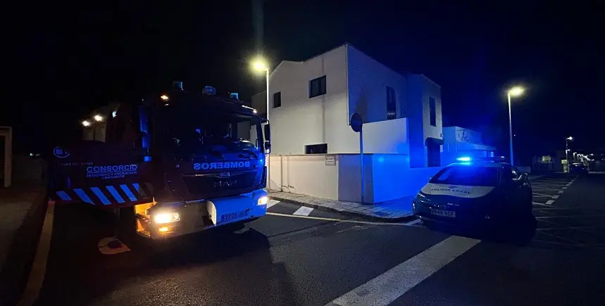 Imagen de la vivienda donde actuaron los bomberos.