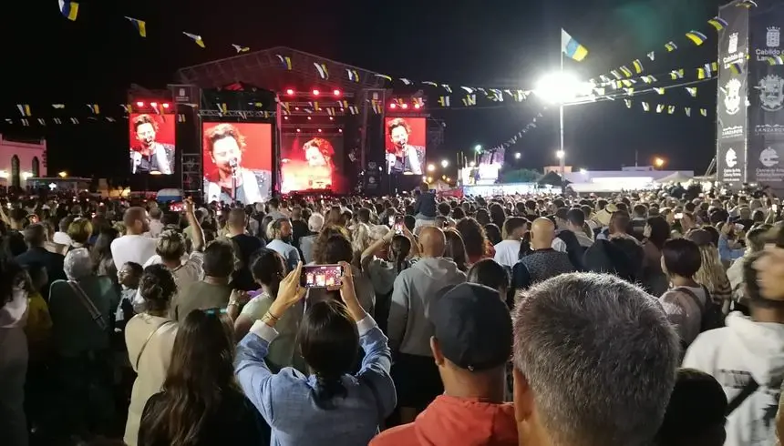 Imagen del concierto de este domingo en Mancha Blanca