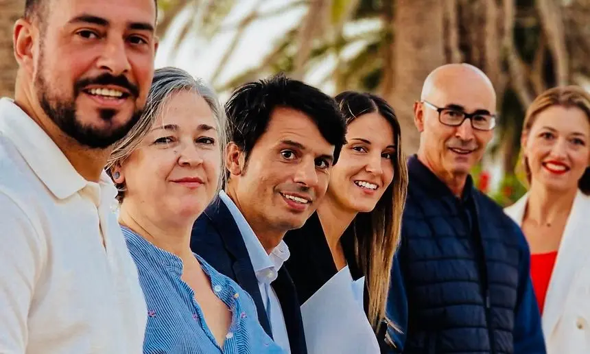 Imagen de los concejales del PSOE en Teguise.