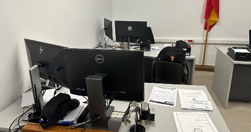 Imagen del interior de la comisaría de la Policía Local de Arrecife