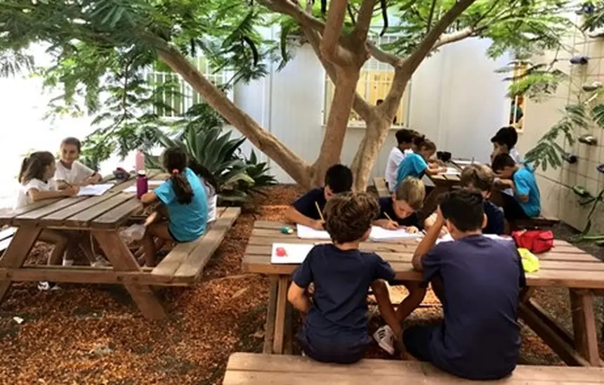 Alumnos del colegio de Costa Teguise