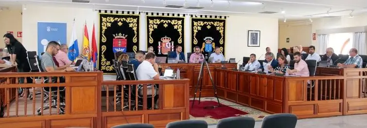 Pleno celebrado este viernes en el Ayuntamiento de Arrecife.