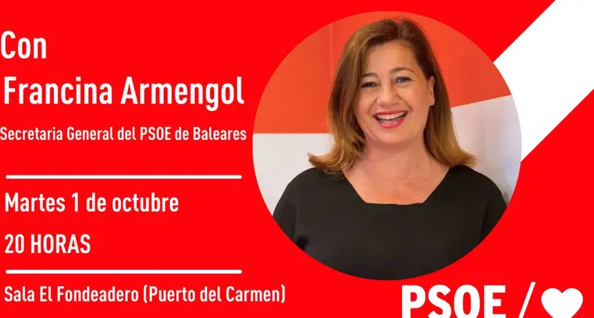 Imagen del cartel anunciador del PSOE
