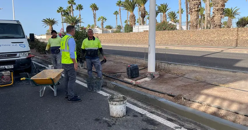 Jacobo Medina en la Avenida Canarias