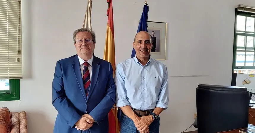 Alfonso Licata con Pedro Viera.