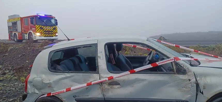 Vehículo accidentado.