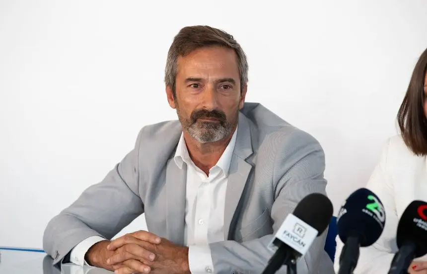 Pedro San Ginés en la rueda de prensa que ofreció Coalición Canaria esta semana para hablar del caso Sosa