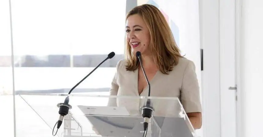 María Dolores Corujo en una intervención pública.