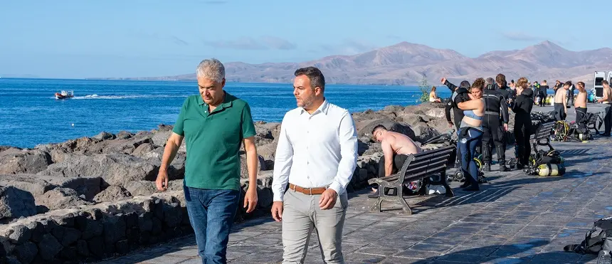 Jose Juan Cruz junto a Jacobo Medina.