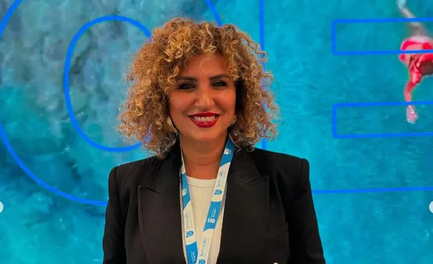 La concejal de Turismo de Arrecife, Eli Merino, en la WTM.